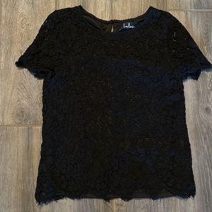 Black lace top